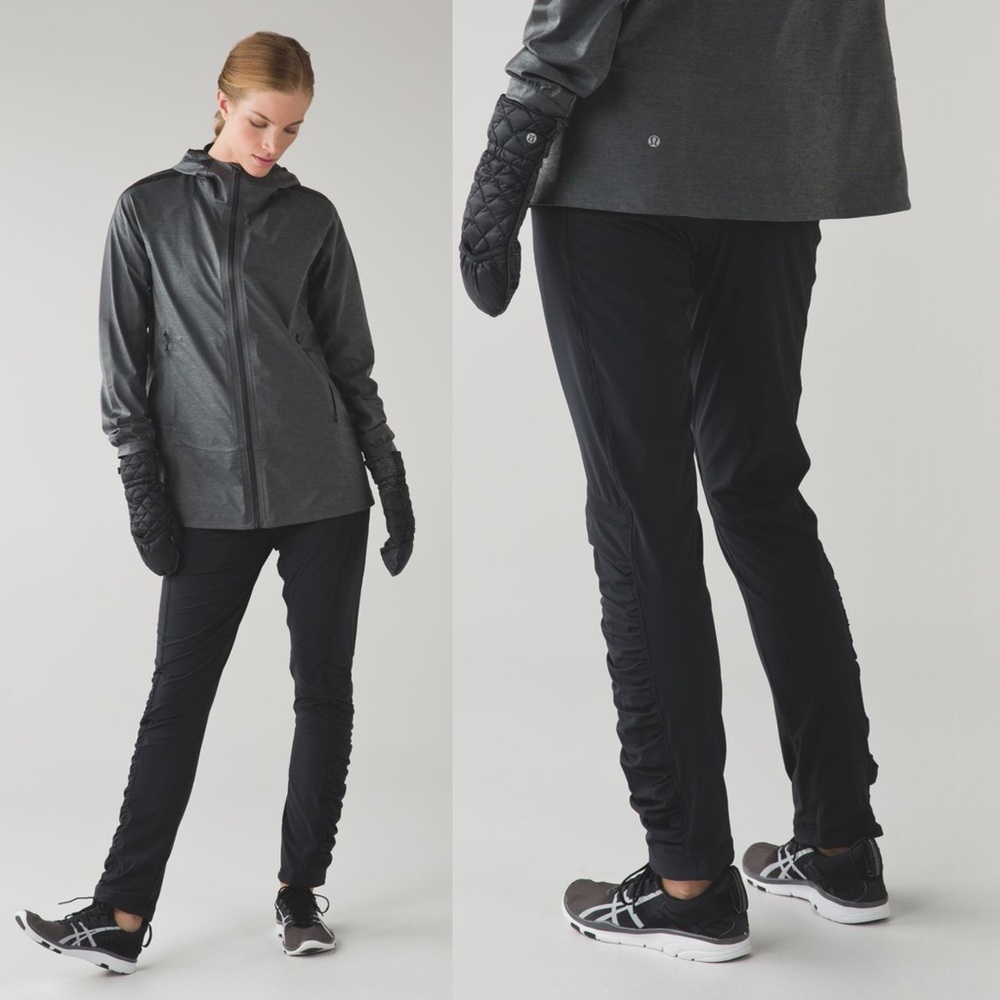 Lululemon Runderful Pant Size S Black High Rise Water Repellent Running Pants